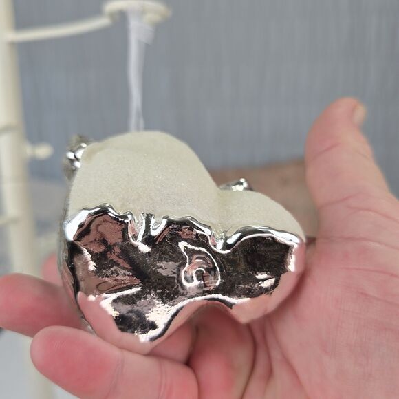 Mother and Baby Penguin Blown Glass Christmas Ornament - Picture 6 of 7